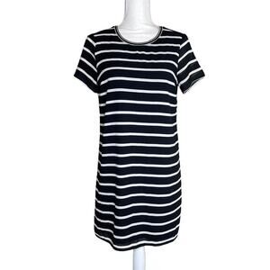 A&F striped t-shirt dress black and white nautical preppy women's small